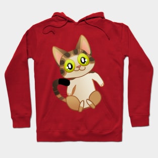 Gilbert the kitten pattern! belly up Hoodie